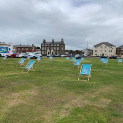 Deckchairs On South Beach