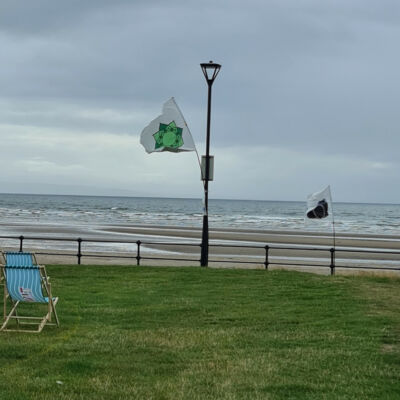 South Beach Flags on Engagement Day